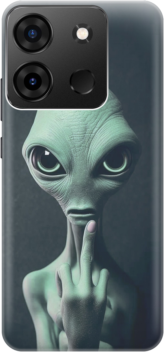 

Ультратонкий силиконовый чехол-накладка для Infinix Smart 7 Plus с принтом, Зеленый;синий;черный, 20000073