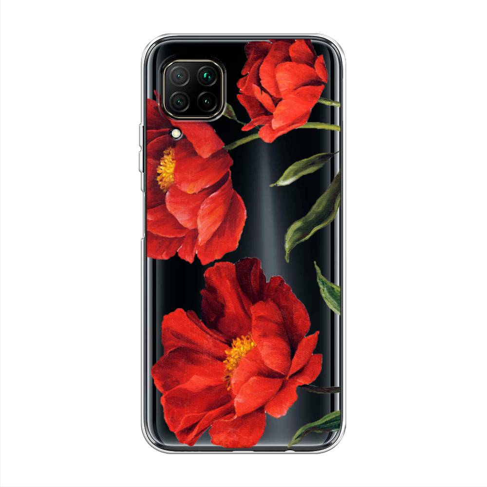 

Чехол Awog на Huawei Nova 6 SE "Красные маки", Красный, 611750-8