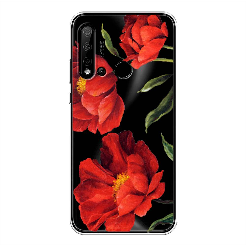 

Чехол Awog на Huawei Nova 5i "Красные маки", Красный, 69850-8