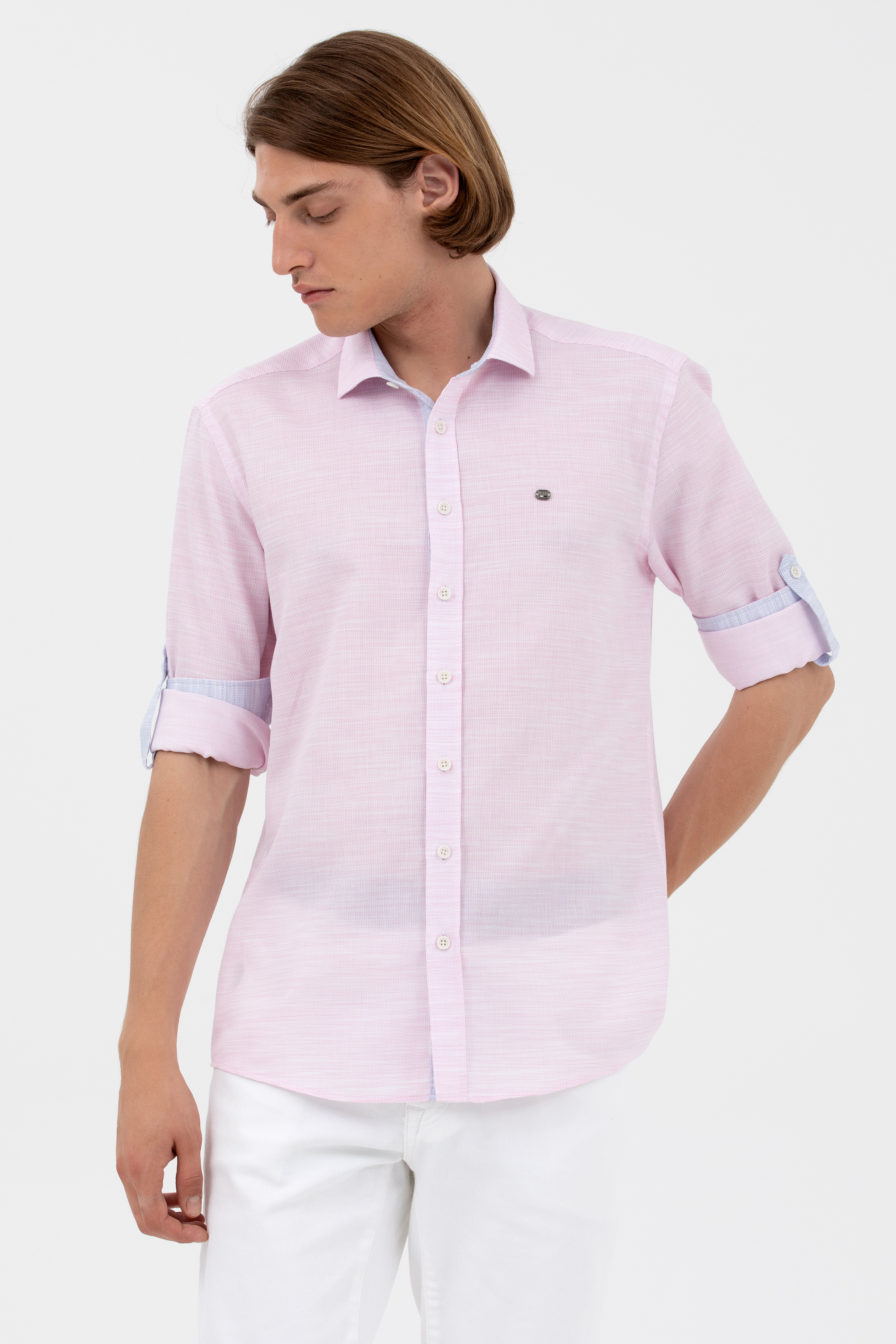 

Рубашка мужская US Polo Assn G081SZ0040PUNANTO розовая S, Розовый, G081SZ0040PUNANTO