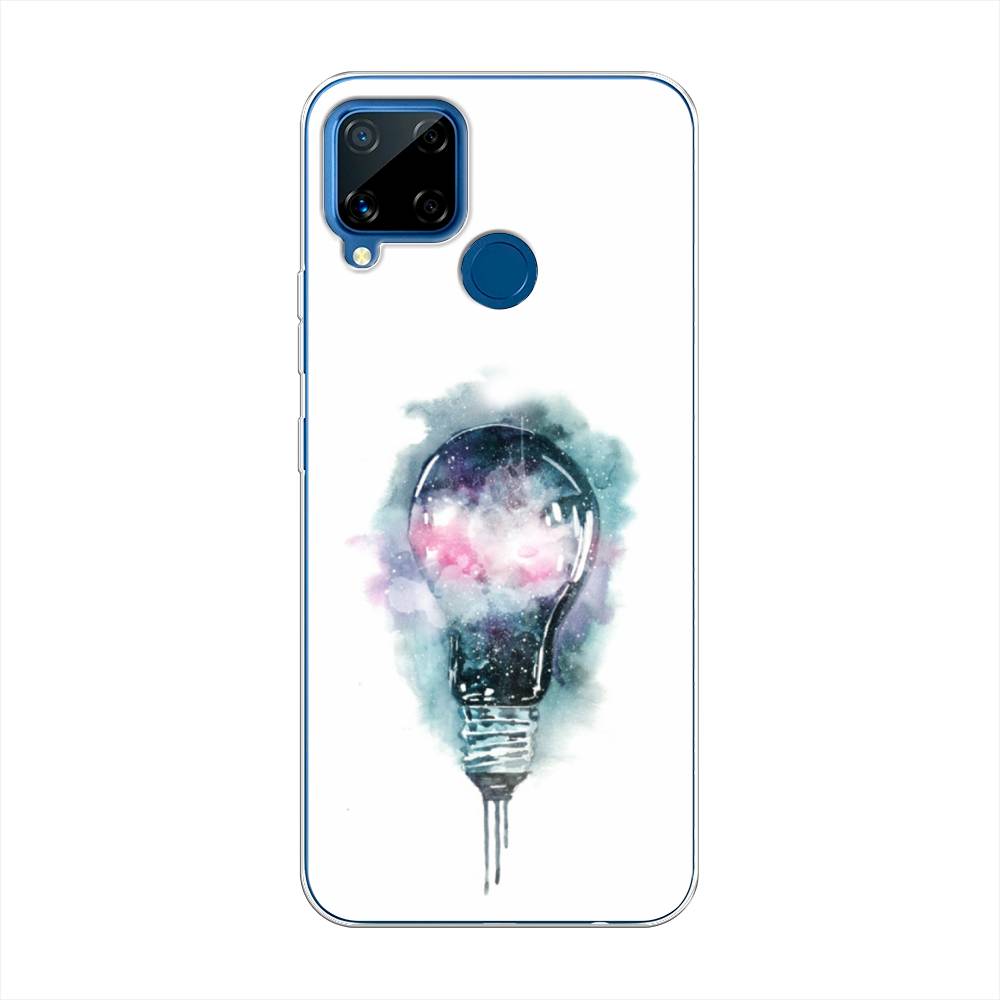 

Чехол на Oppo Realme C15 "Волшебная лампа", Белый;серый, 255050-4
