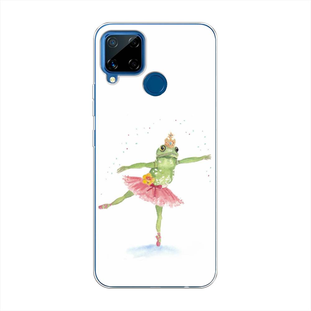 

Чехол на Oppo Realme C15 "Лягушка-балерина", Зеленый, 255050-4