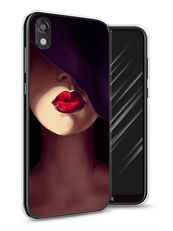 

Чехол Awog на Huawei Y5 2019 "Красные губы", Черный;бежевый;красный, 69050-7