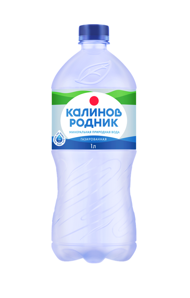 Вода питьевая Калинов Родник, газированная, 1,0 л.