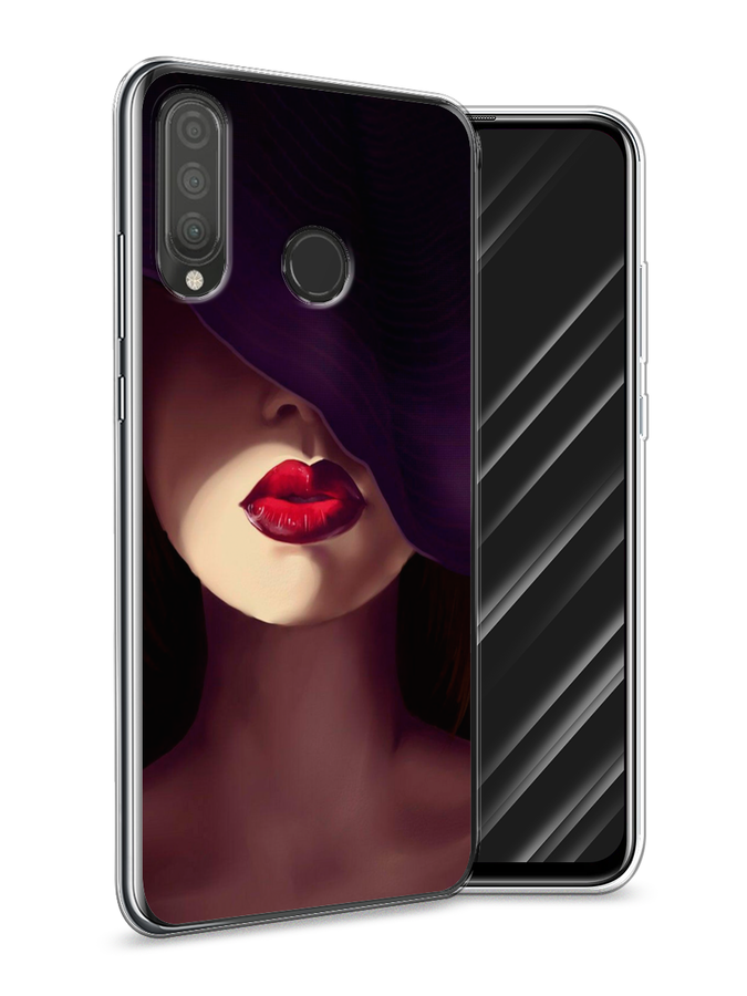 

Чехол Awog на Huawei P30 Lite "Красные губы", Черный;бежевый;красный, 67950-7