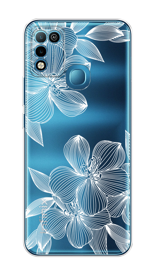 

Чехол на Infinix HOT 10 Play/HOT 11 Play "Крокус", Белый;прозрачный, 3100650-1