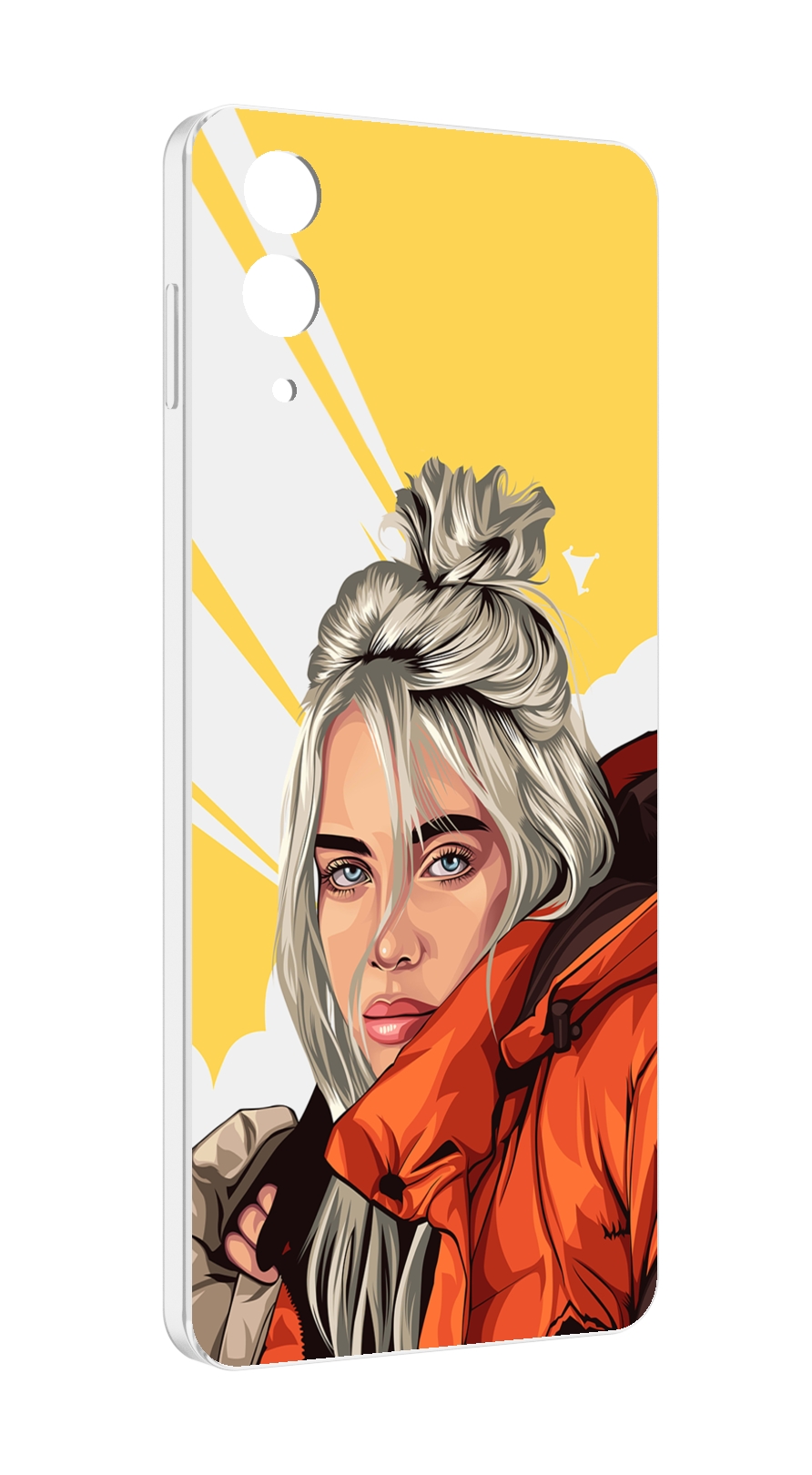 Чехол MyPads билли-айлиш-в-куртке для Samsung Galaxy Z Flip 4 (SM-F721)