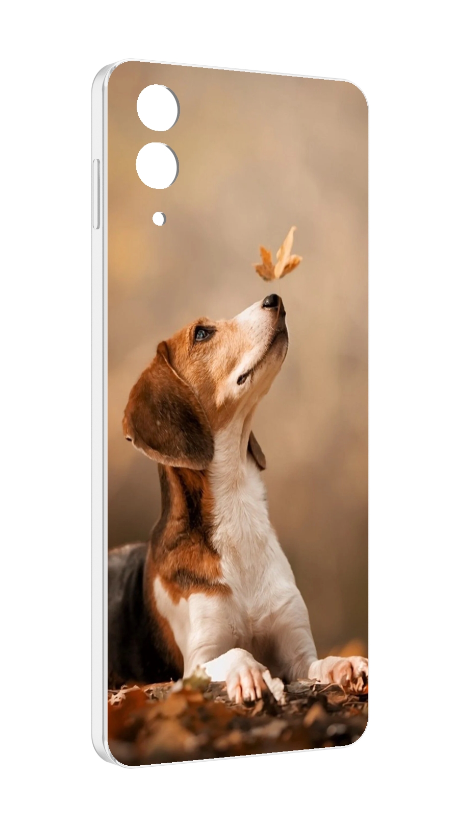 

Чехол MyPads бигль-собака для Samsung Galaxy Z Flip 4 (SM-F721), Прозрачный, Tocco