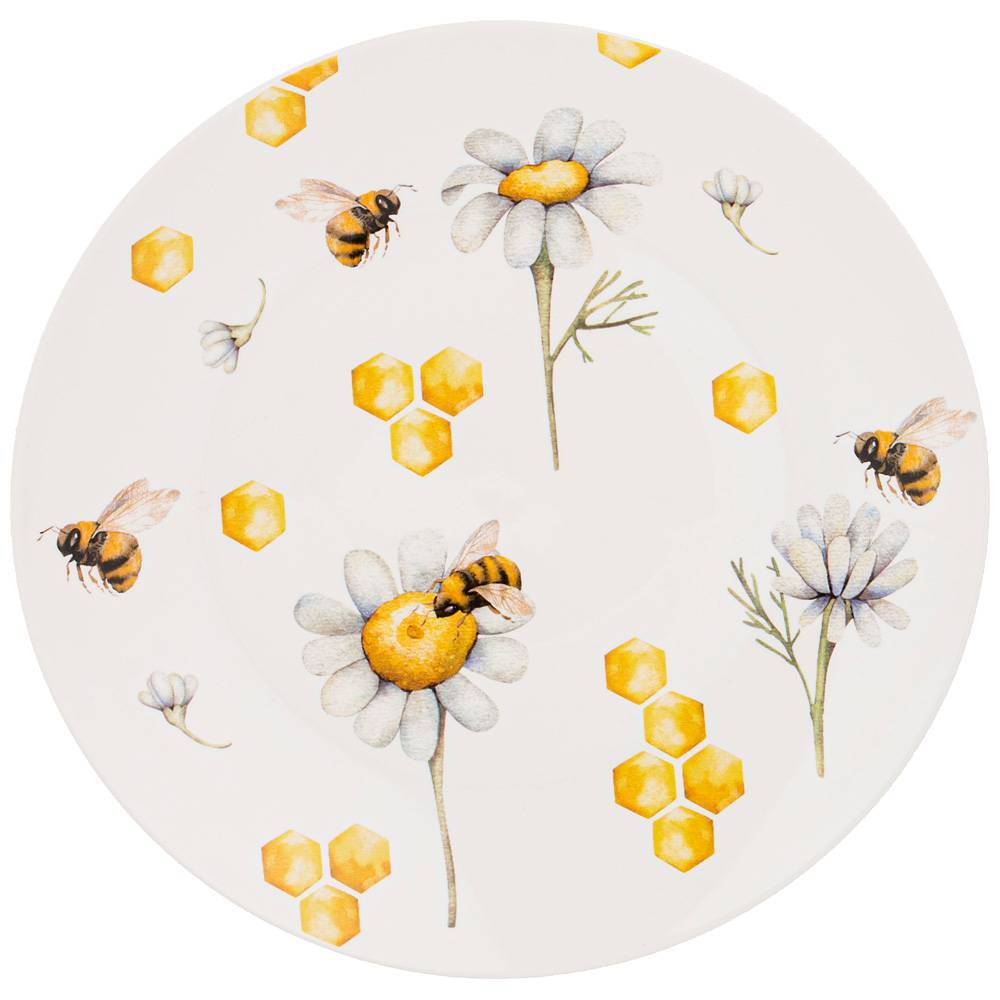 

Набор из 4 штук Тарелка закусочная Lefard Honey Bee 20,5см, фарфор (133-330/4)