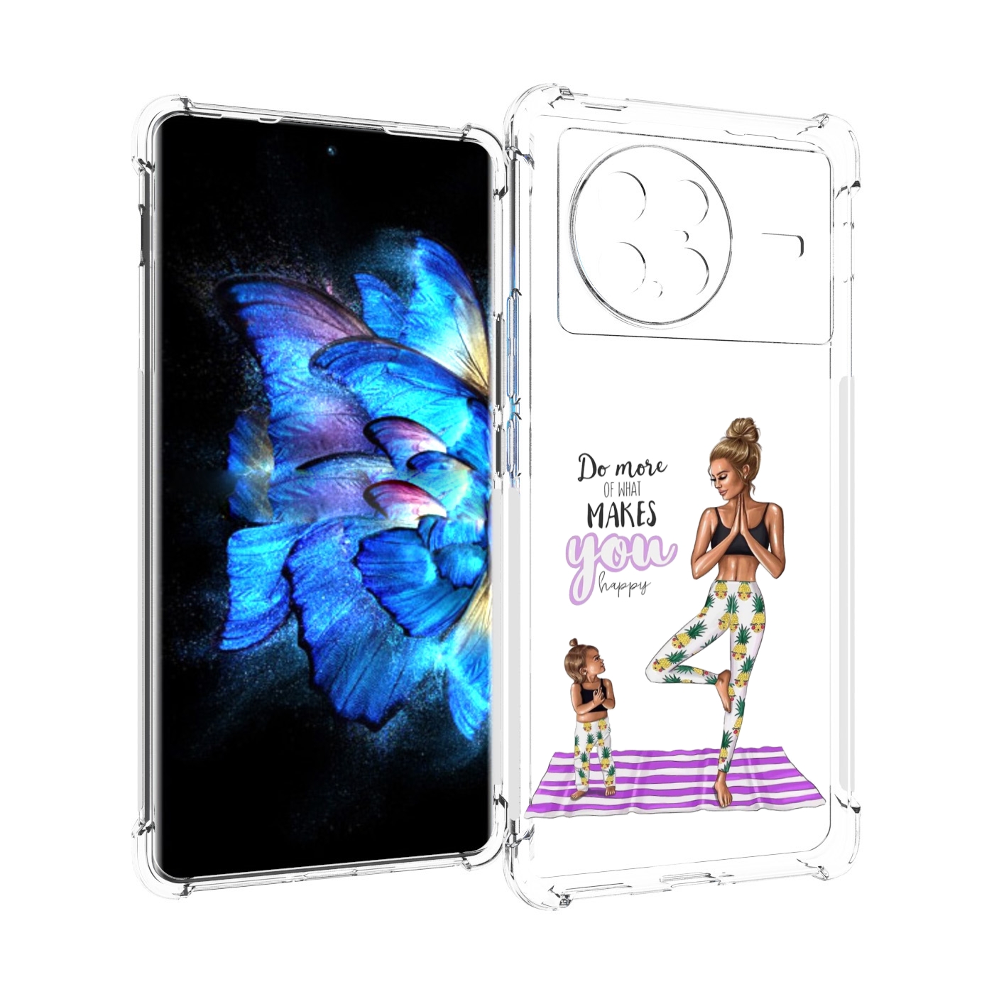 

Чехол MyPads Девочки-в-ананасах для Vivo X Note 5G, Прозрачный, Tocco