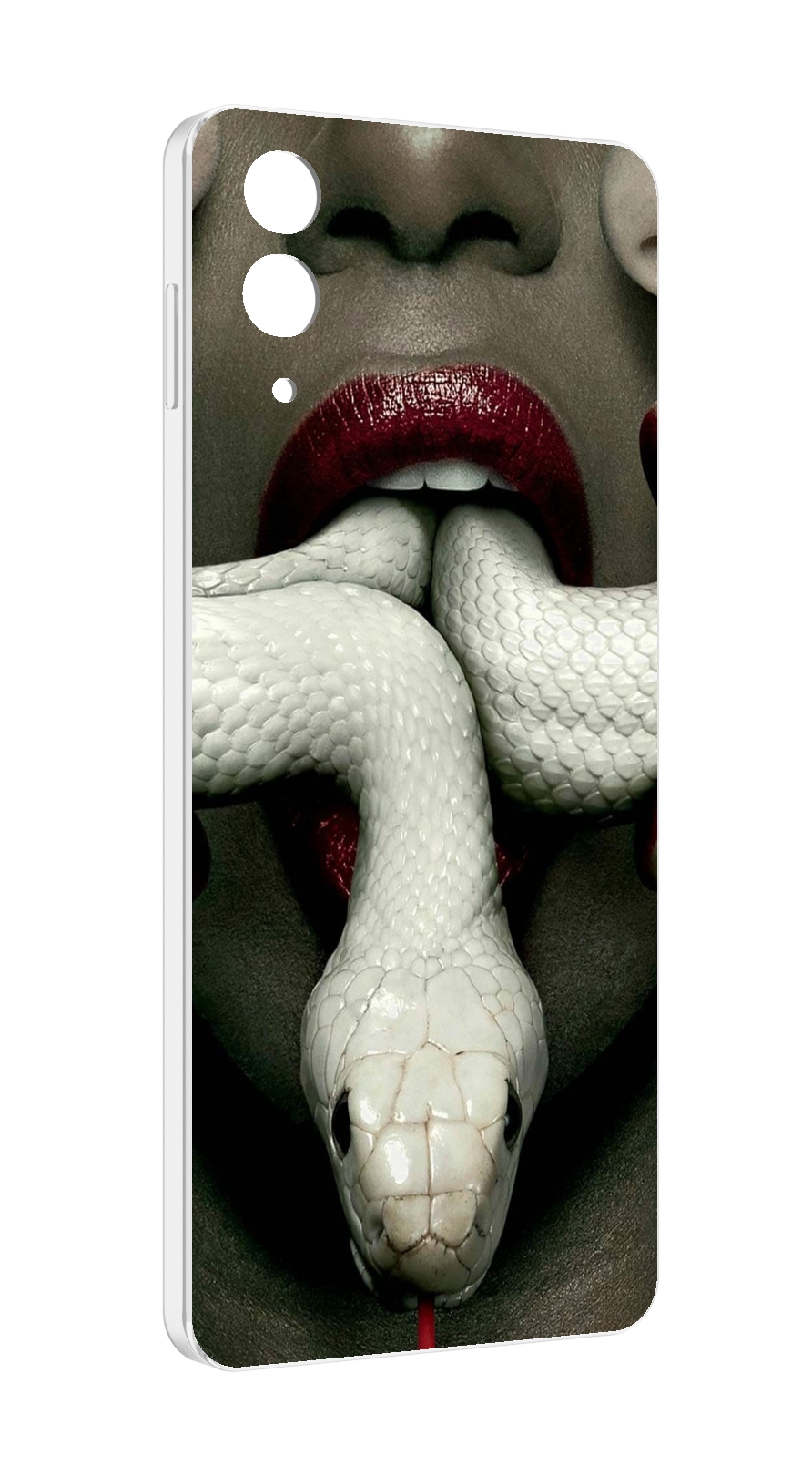 

Чехол MyPads белая-змея для Samsung Galaxy Z Flip 4 (SM-F721), Прозрачный, Tocco