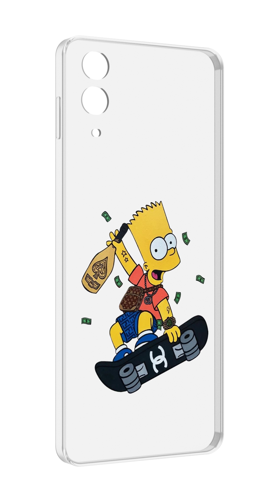 

Чехол MyPads барт-скейтер детский для Samsung Galaxy Z Flip 4 (SM-F721), Прозрачный, Tocco