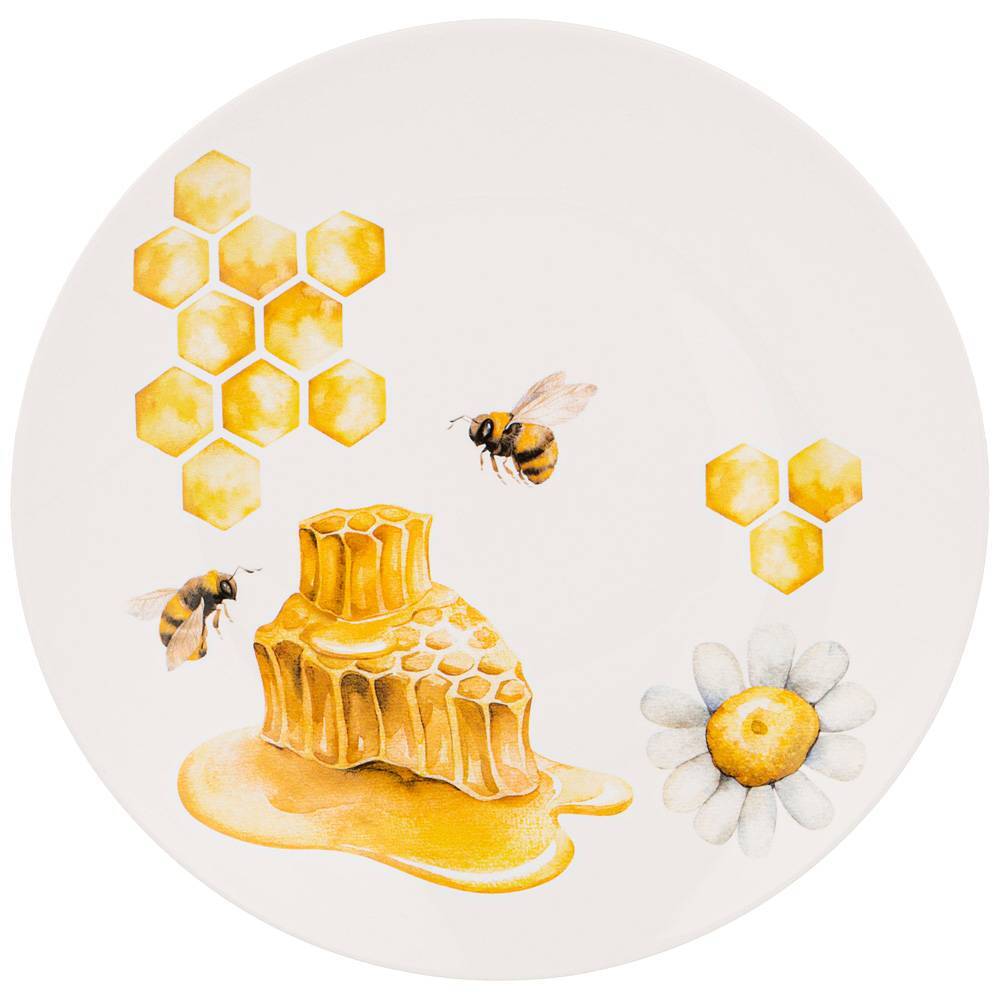 

Набор из 4 штук Тарелка закусочная Lefard Honey Bee 20,5см, фарфор (133-329/4)