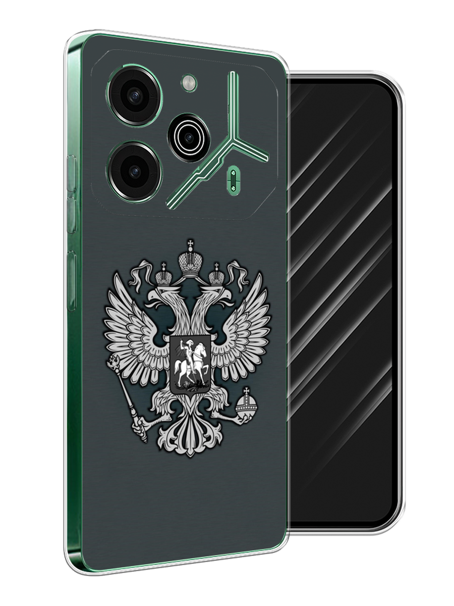 

Чехол Awog на Tecno Pova 6 Pro 5G "Герб России серый", 305250-1