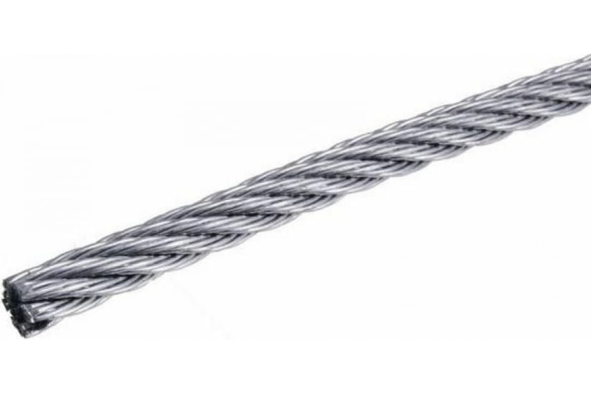 

Трос стальной оцинк. PVC DIN 3055 6мм GL 116701