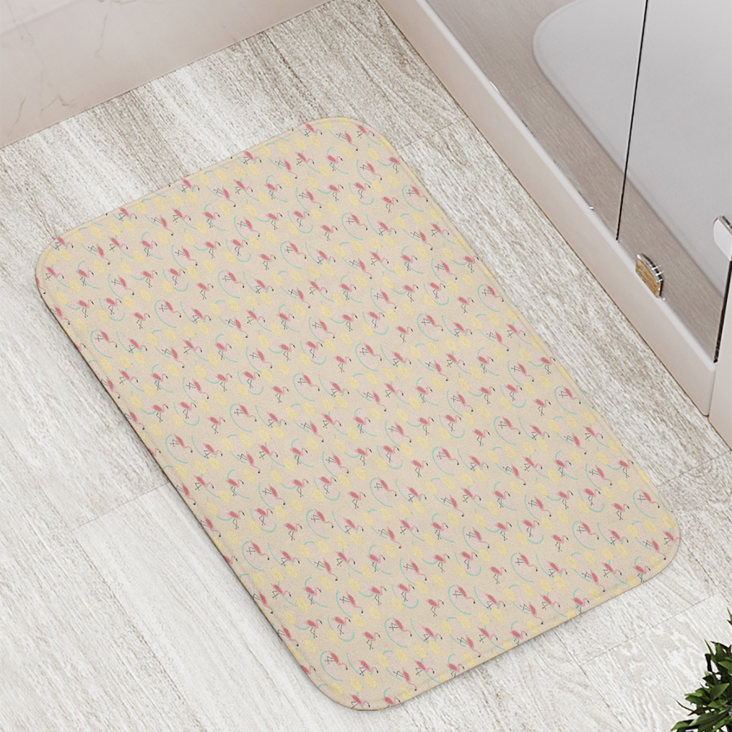 

Коврики для ванной и туалета bath_102247 Экзотические животные и фрукты JoyArty, Экзотические животные и фрукты