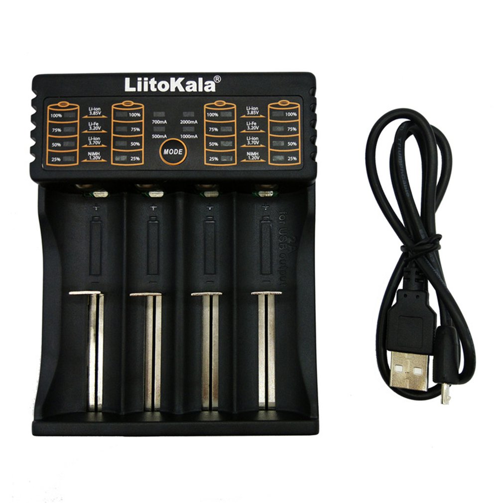 Зарядное устройство для аккумуляторной батареи LiitoKala Lii-402 зарядное устройство для аккумуляторной батареи robiton li500 2