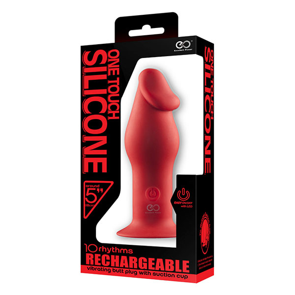 Tonga Вибратор для анальной стимуляции 5inch Rechargeable Buttplug на присоске