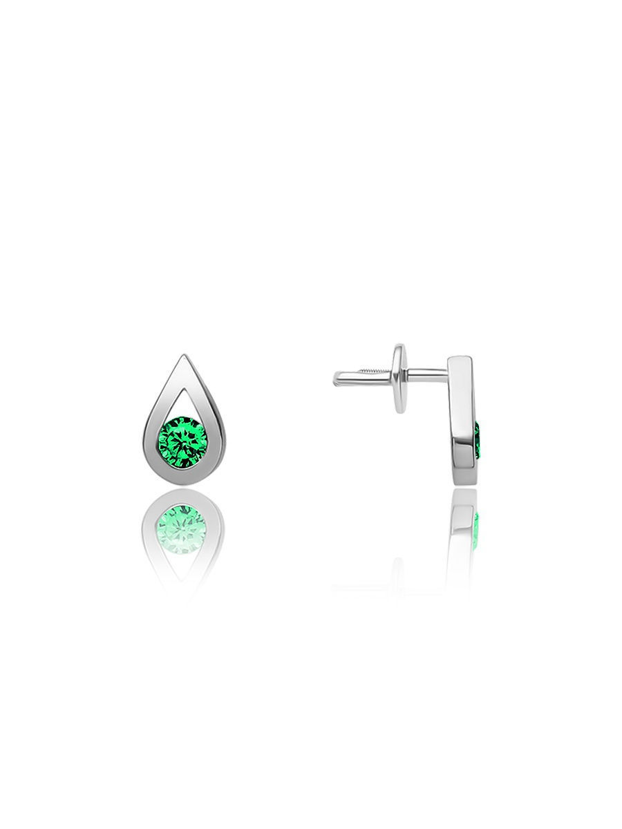 

Серьги-пусеты из серебра с фианитом TOP CRYSTAL 40255254, 40255254