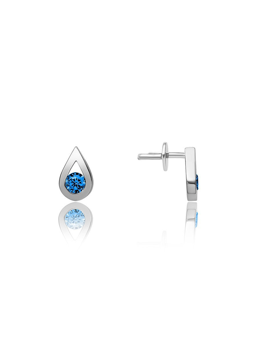 

Серьги-пусеты из серебра с фианитом TOP CRYSTAL 40255254, 40255254