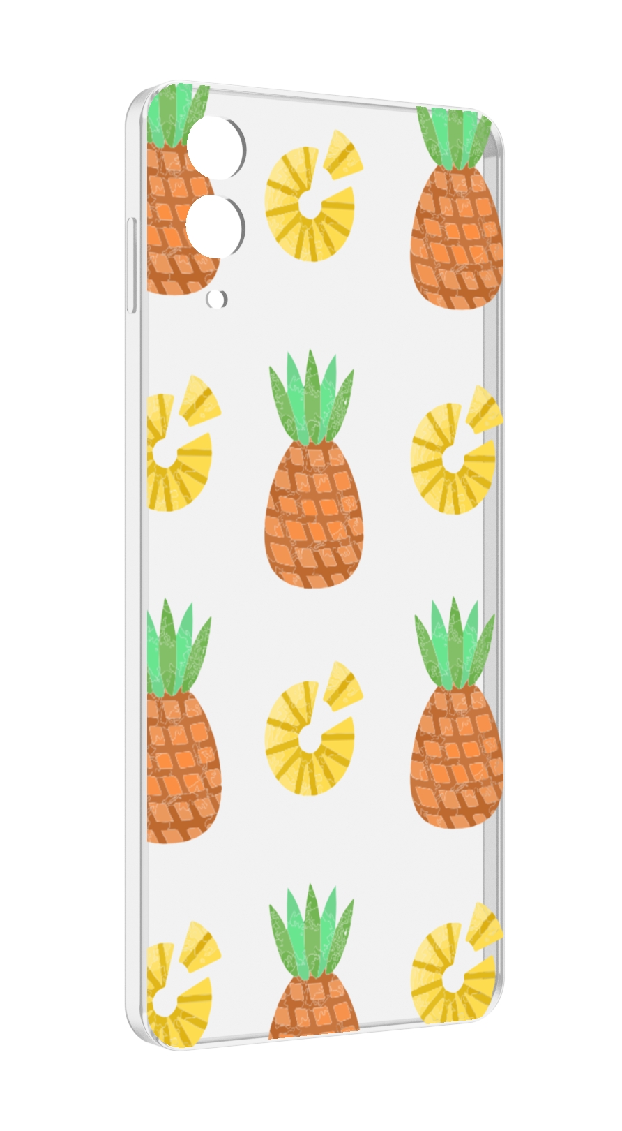 

Чехол MyPads ананасики для Samsung Galaxy Z Flip 4 (SM-F721), Прозрачный, Tocco