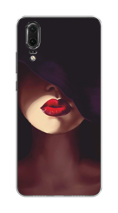 

Чехол Awog на Huawei P20 "Красные губы", Черный;бежевый;красный, 64350-7