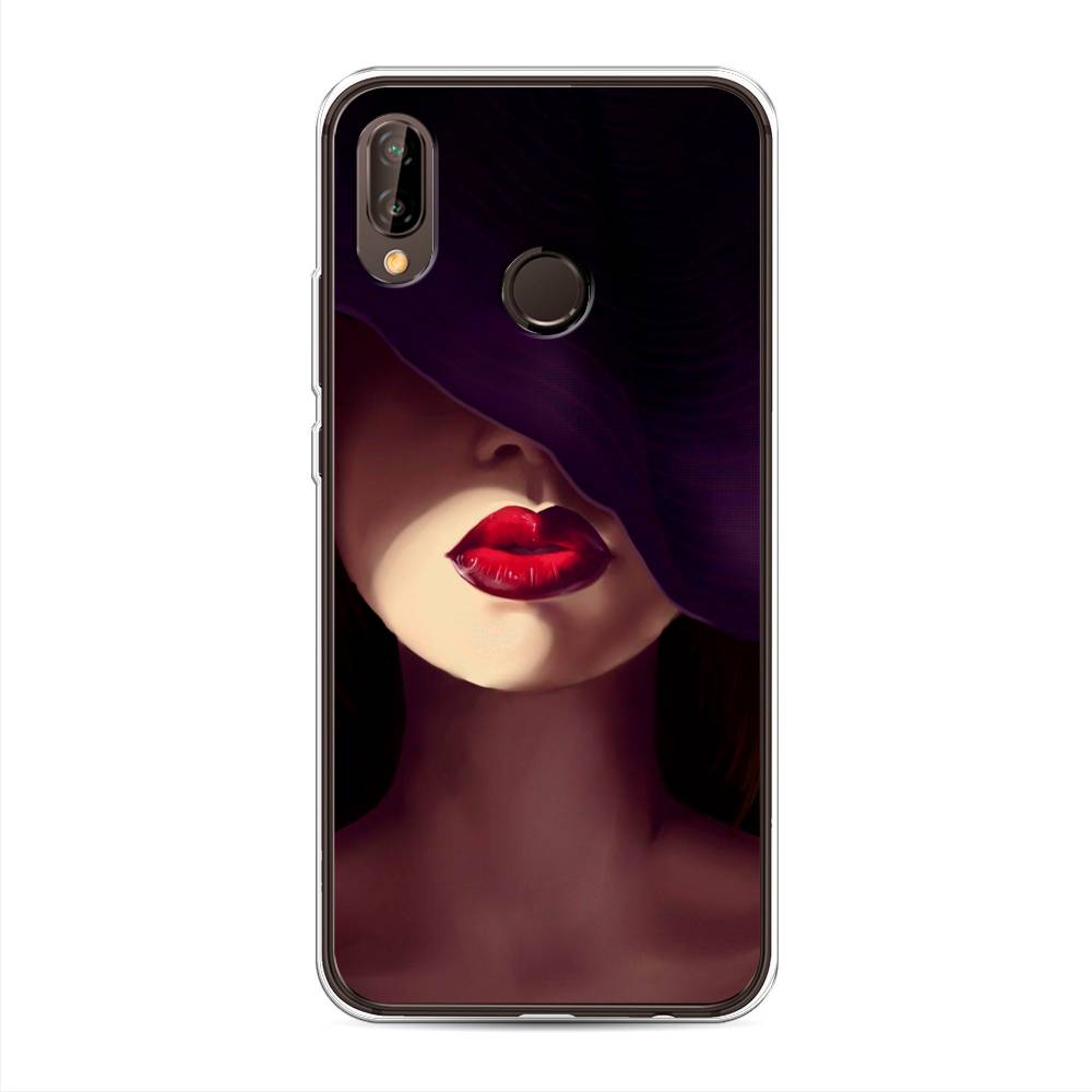 

Чехол Awog на Huawei Nova 3 "Красные губы", Черный;бежевый;красный, 66150-7