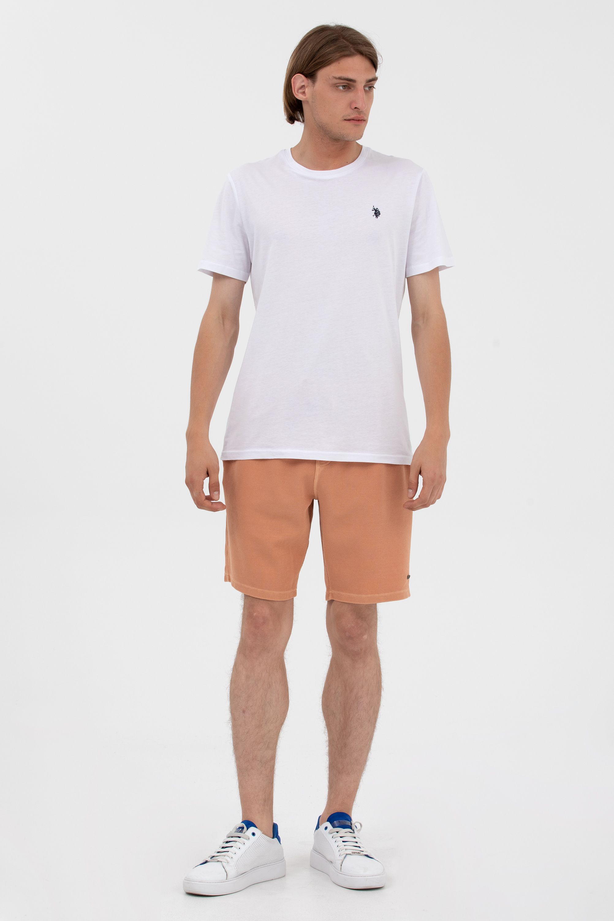 Повседневные шорты мужские US POLO Assn G081SZ0OS0FANOTO оранжевые XL 3400₽