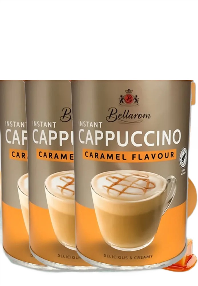 Кофейный напиток Bellarom быстрорастворимый Cappuccino Caramel Flavour, 250 г х 3 шт