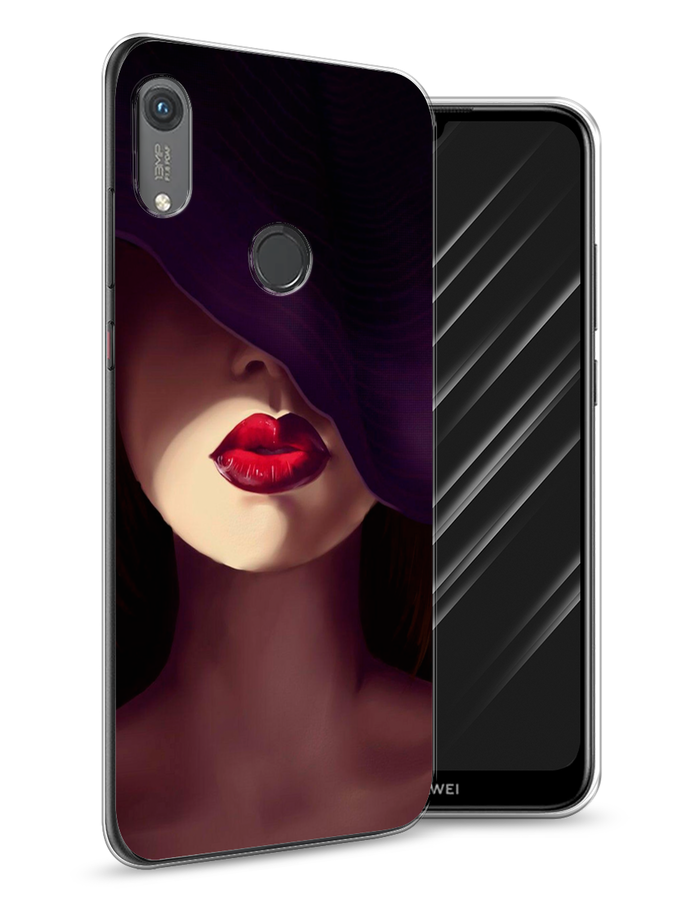 фото Чехол awog "красные губы" для honor 8a (8a pro/prime)