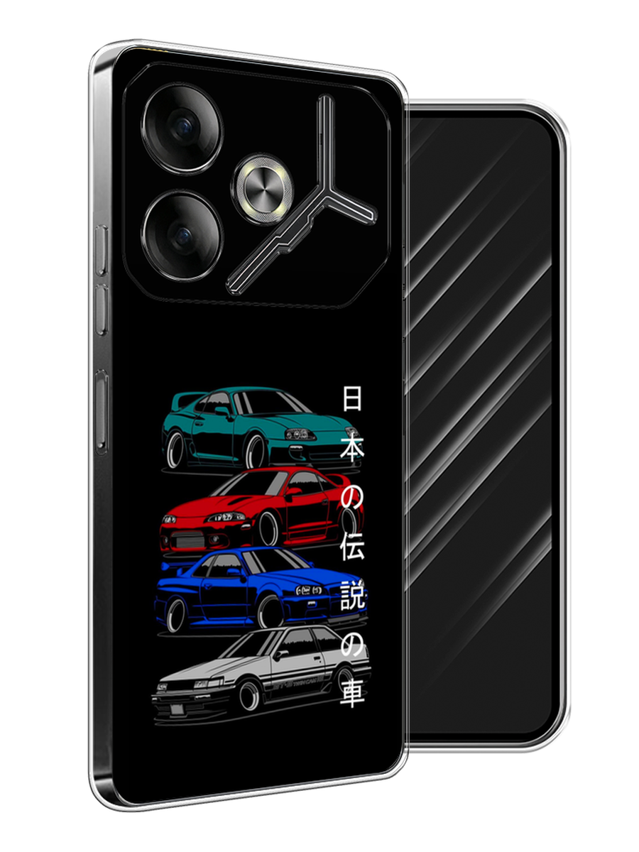 

Чехол Awog на Tecno Pova 6 "JDM Legend cars", Зеленый;красный;синий, 305350-1