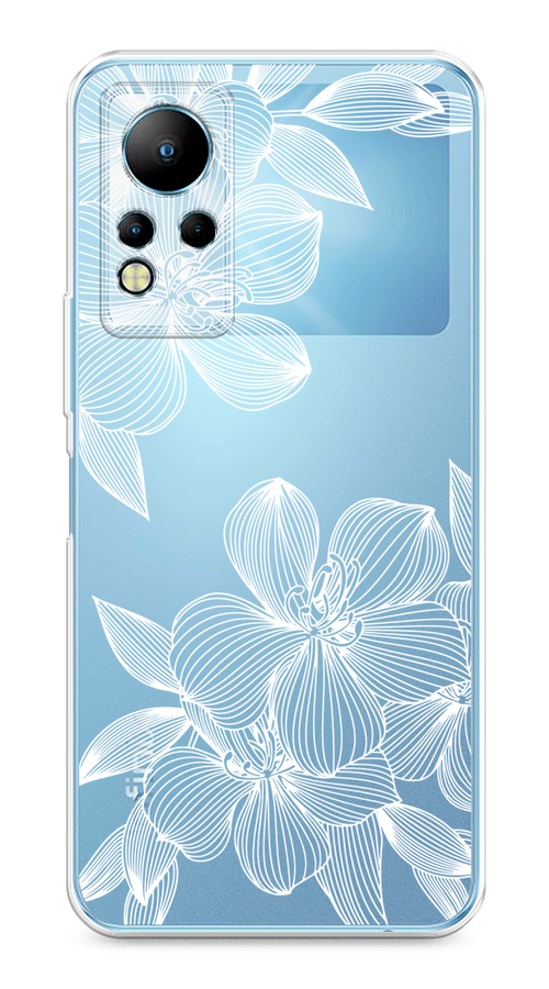 

Чехол на Infinix Note 11/12 G88 "Крокус", Белый;прозрачный, 3100450-1