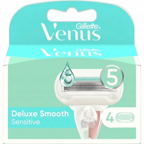 Сменные кассеты Gillette Venus Deluxe Smooth Sensitive Embrace, 4 шт deonica сменные кассеты для бритья 5 лезвий for women 2