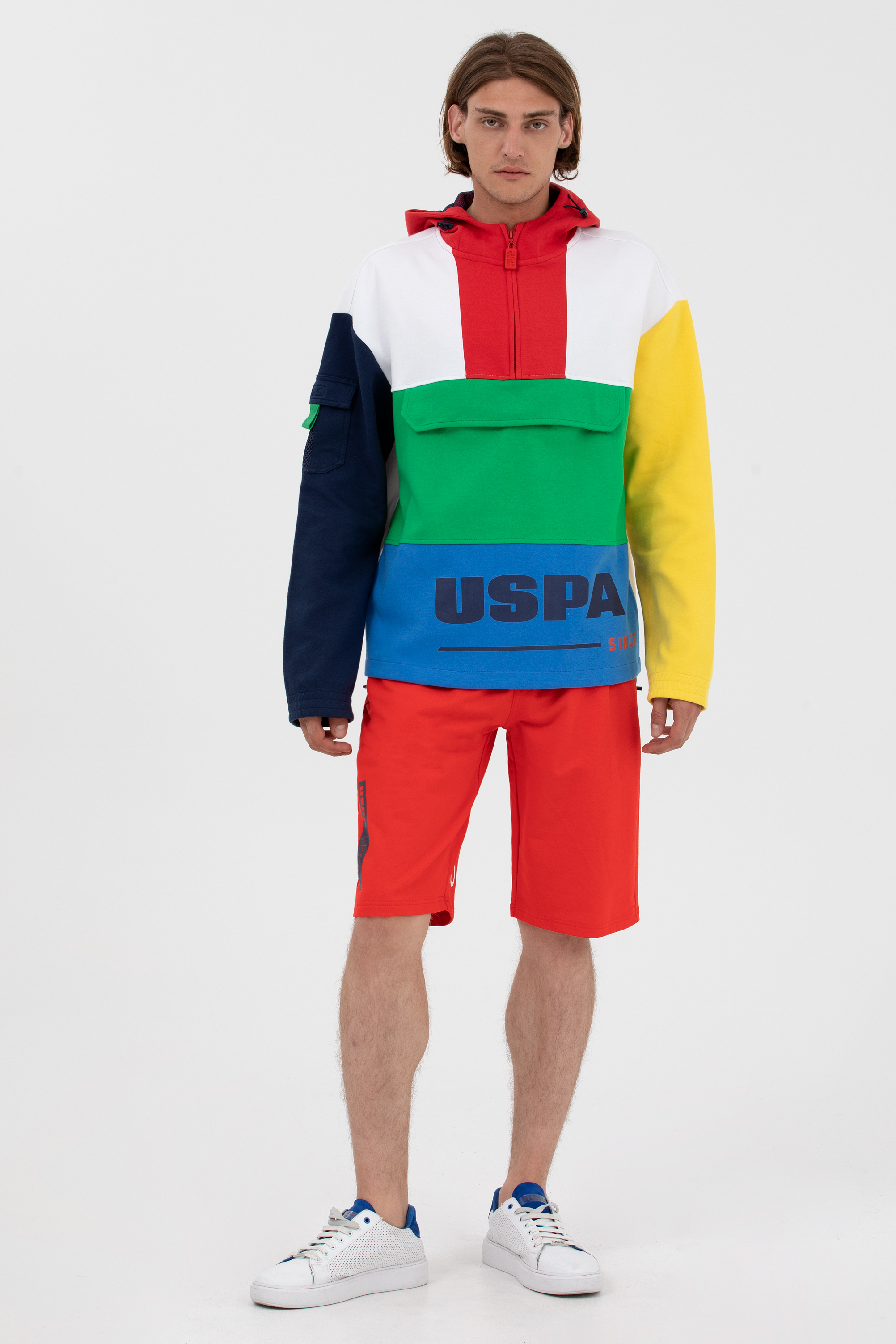 Шорты бермуды мужские US POLO Assn G081SZ0OS0NADOR красные 2XL 2900₽