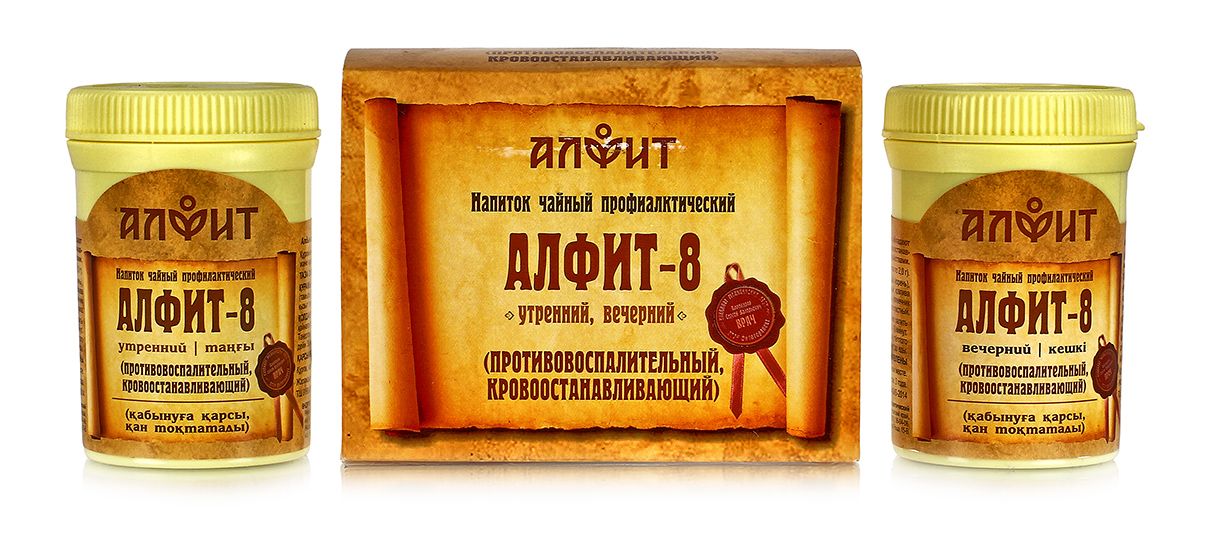 

Алфит 08 (Противовоспалительный, кровоостанавливающий) №60*2гр.