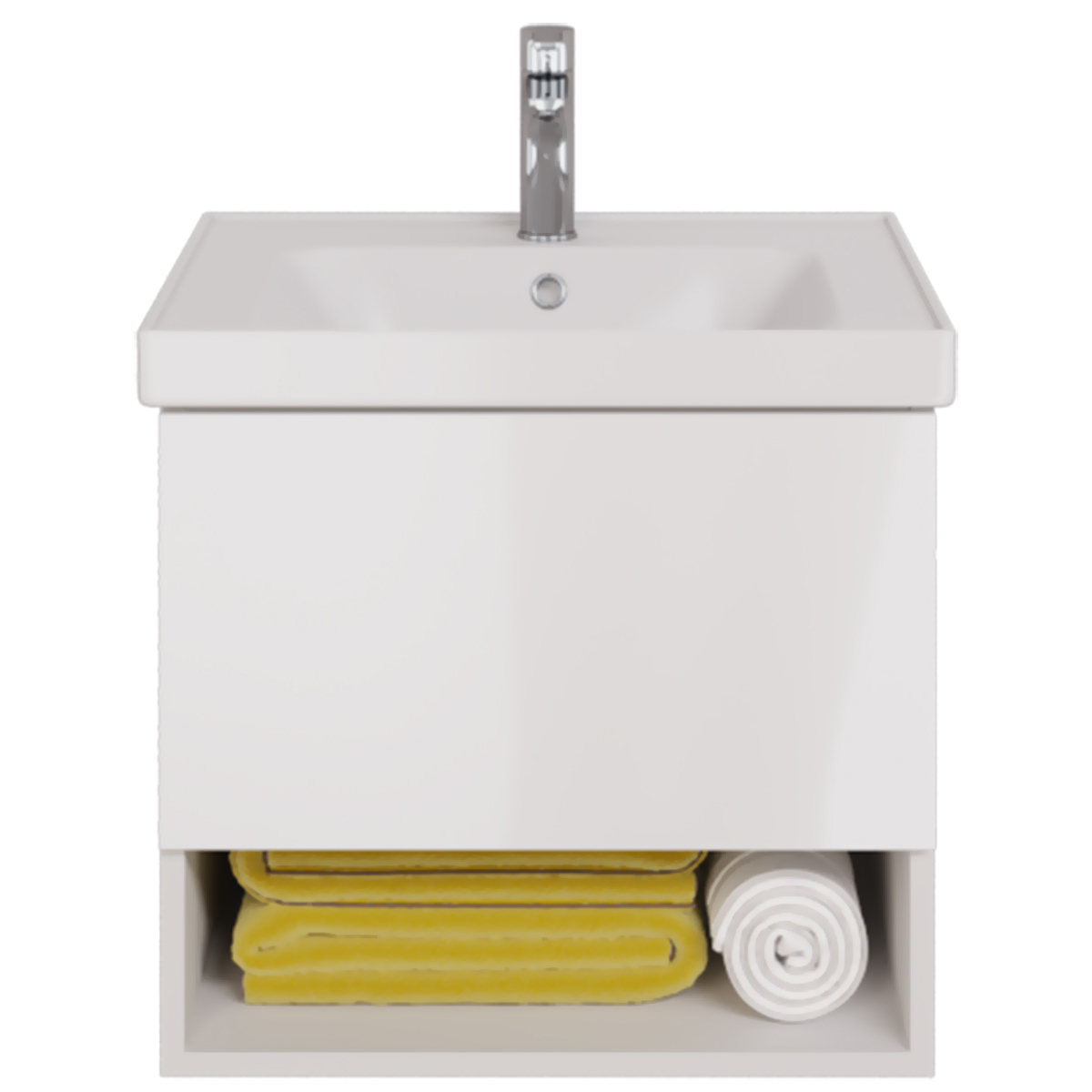 

Dreja.Eco Мебель для ванной комнаты Dreja Perfecto 60 белый глянец