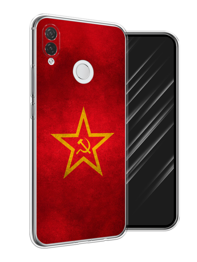 

Чехол Awog на Huawei P Smart Plus "Красное знамя", Желтый;красный, 68250-10