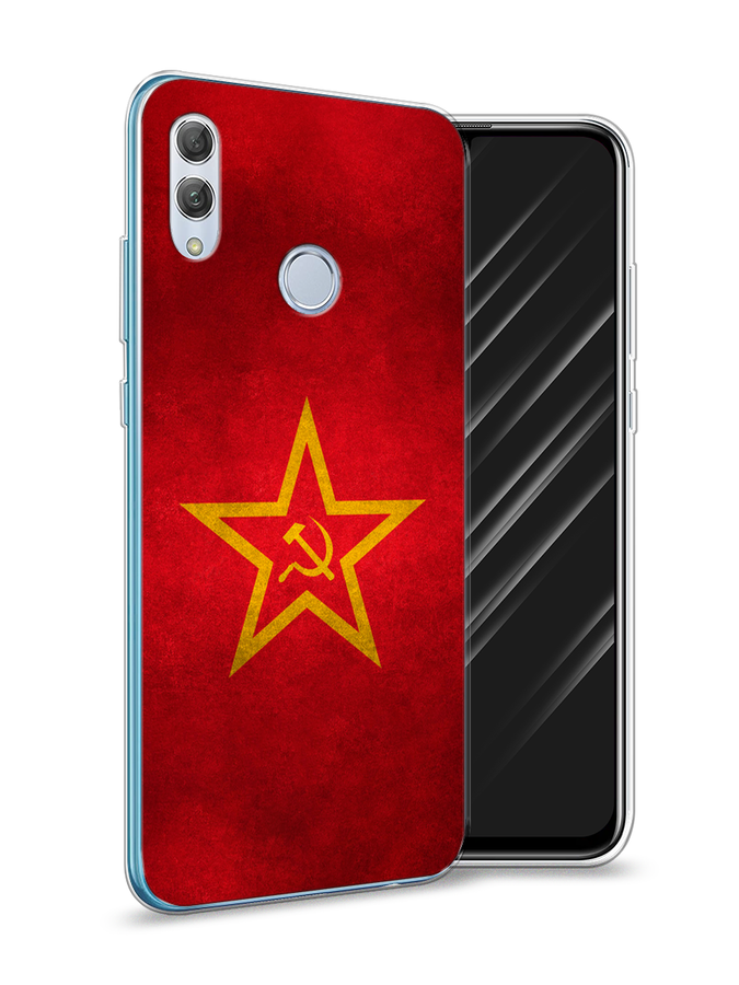 

Чехол Awog на Huawei P Smart 2019 "Красное знамя", Желтый;красный, 67250-10