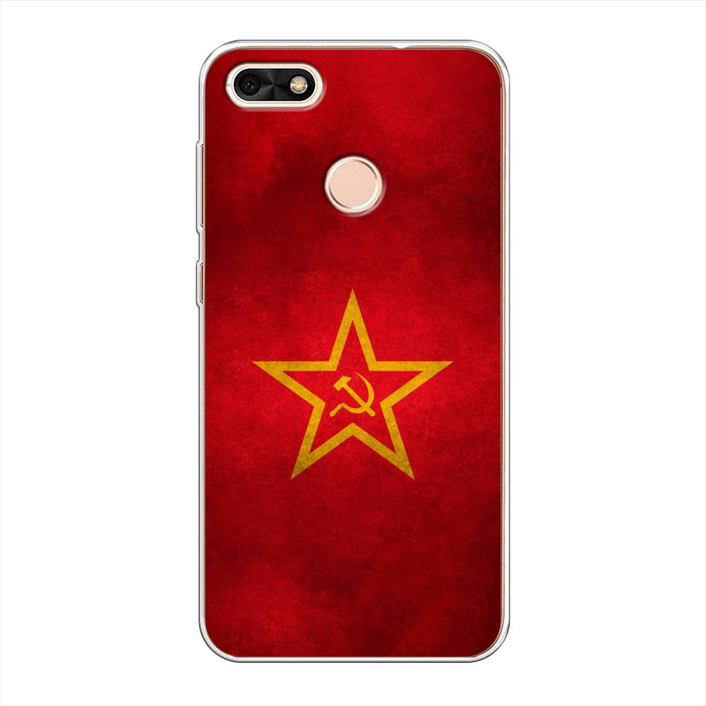 

Чехол Awog на Huawei Nova Lite (2017) "Красное знамя", Желтый;красный, 64750-10