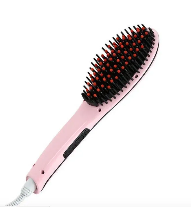 

Выпрямитель волоc NoBrand FAST HAIR STRAIGHTENER розовый, FAST HAIR STRAIGHTENER