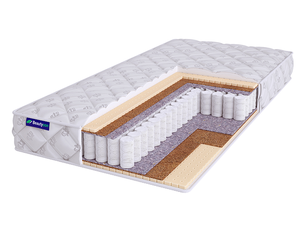 

Матрас Beautyson Roll Spring Mix S1200, 85х135, 17 см, пружинный, Roll Spring Mix S1200