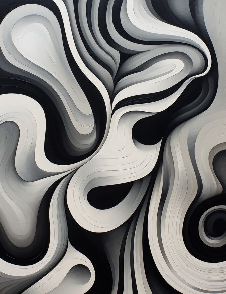 

Алмазная мозаика без подрамника Серая абстракция , 50x40 см, 43 цветов, 66314, РА-422