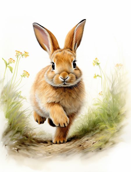 

Алмазная мозаика без подрамника Ушастый , 50x40 см, 66304, РА-421
