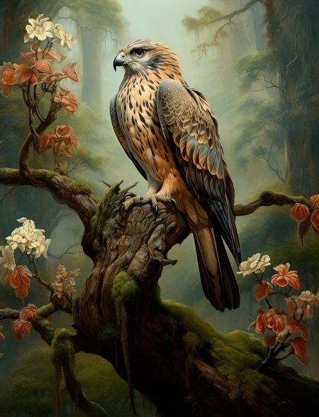 

Алмазная мозаика без подрамника Птица коршун , 130x100 см, 66293, РА-420