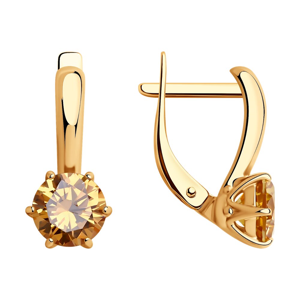 

Серьги из серебра Diamant 93-120-01633-2, фианит, 93-120-01633-2