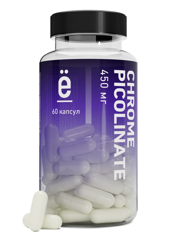 Пиколинат хрома Ё|батон CHROME PICOLINATE капсулы 60 шт.