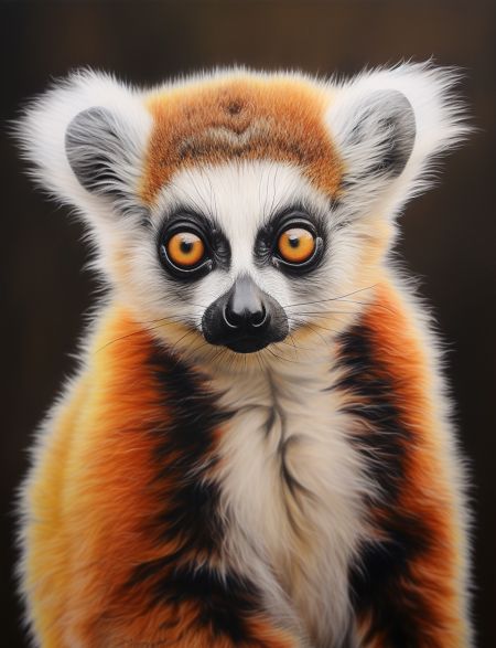 

Алмазная мозаика без подрамника Лемур , 90x70 см, 66200, РА-417