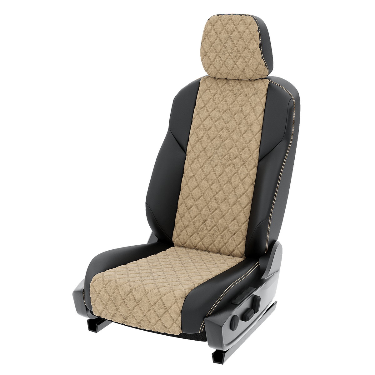 

Чехлы на сиденья Click Auto для Geely Coolray CA1060CF2S459 Алькантара ромб Черный Бежевый, Бежевый;черный, CA1060