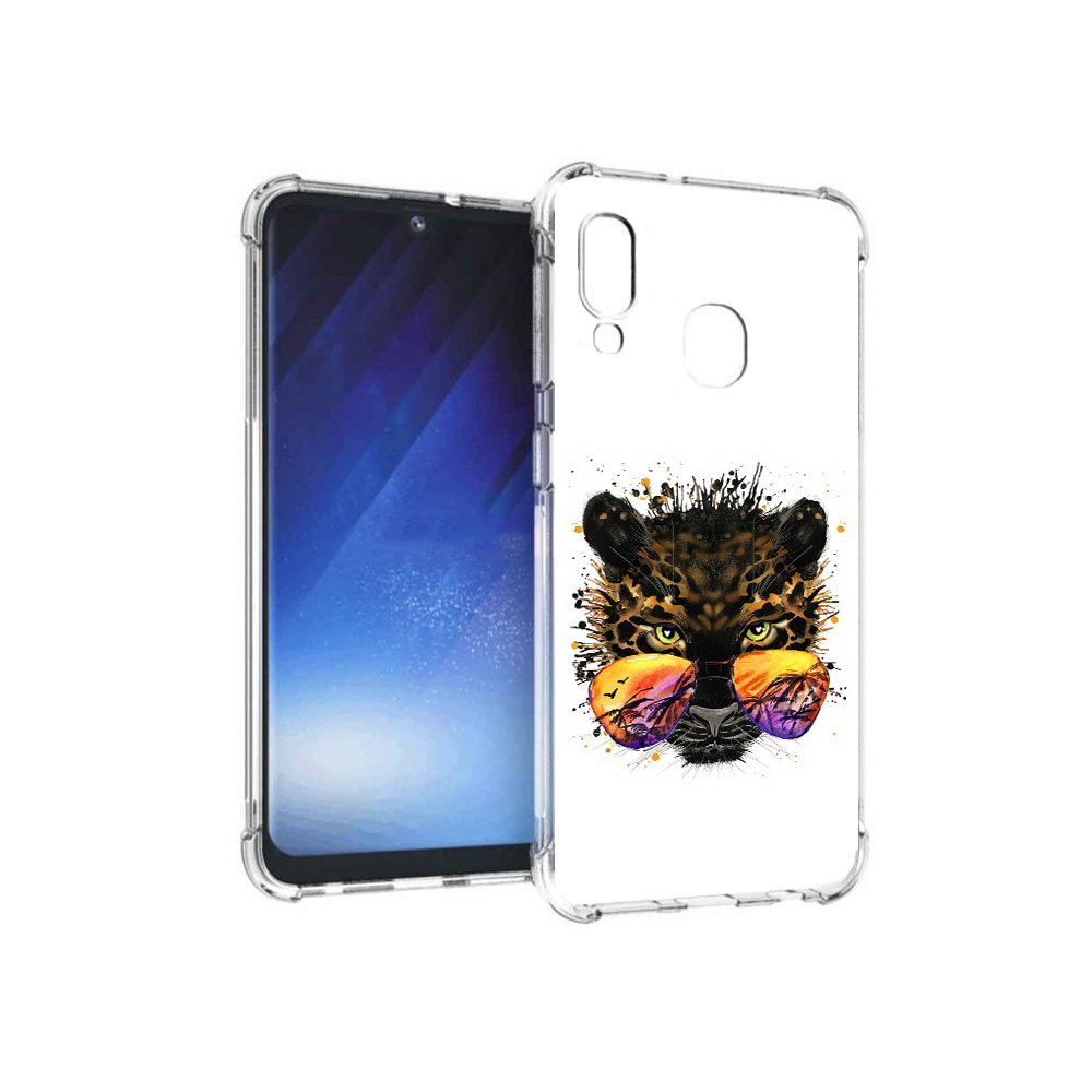 

Чехол MyPads Tocco для Samsung Galaxy A20e тропический леопард (PT133424.505.649), Прозрачный, Tocco