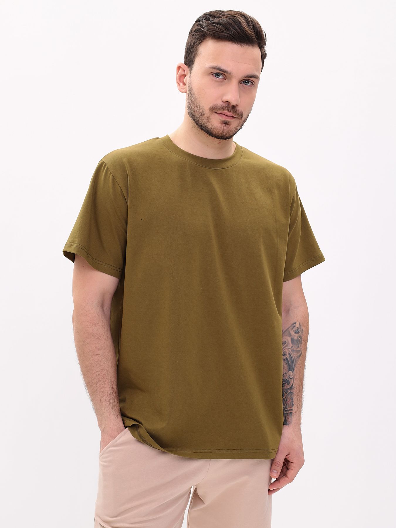 

Футболка мужская MOM 1 88-2152 хаки XL, 88-2152